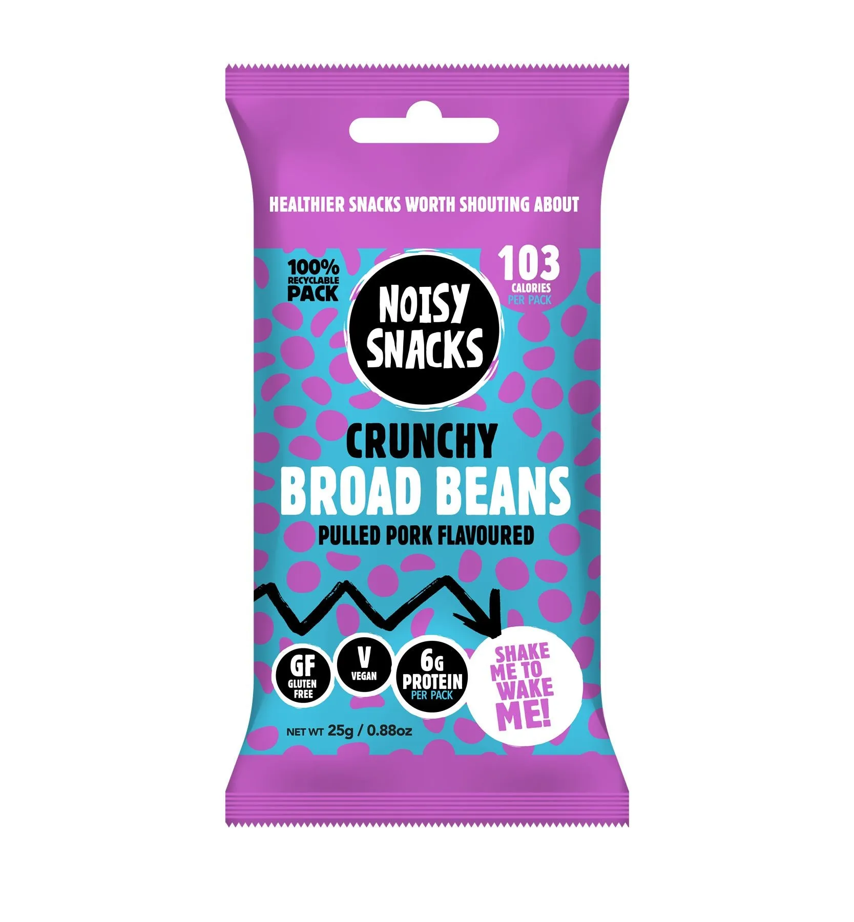 Noisy Snacks | Crunchy Broad Beans Pulled Pork | 25g