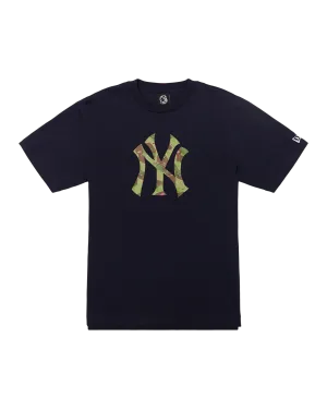 NY Yankees Space Camo Logo Tee