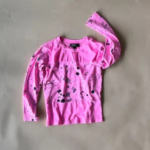 Ollie-Splatter Tee | Pink