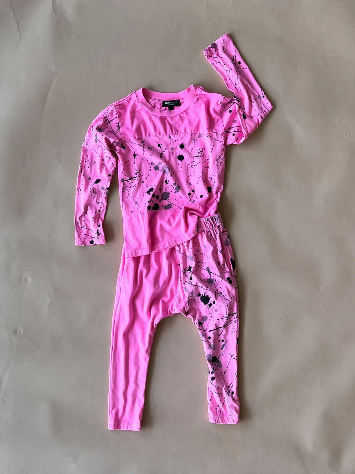 Ollie-Splatter Tee | Pink