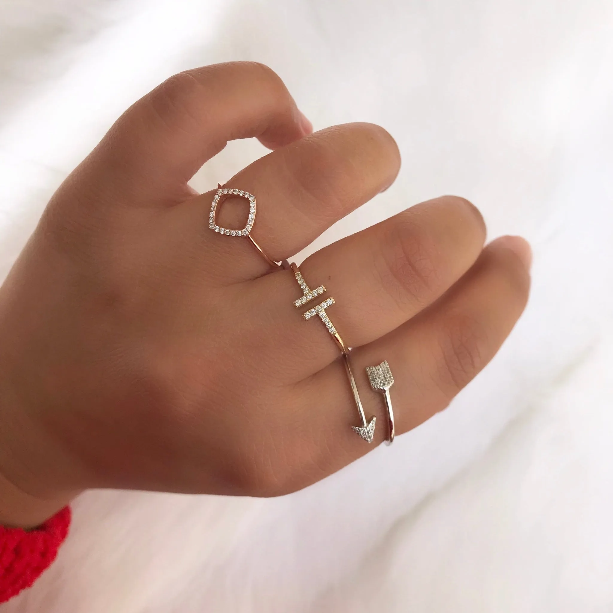Open Arrow Ring