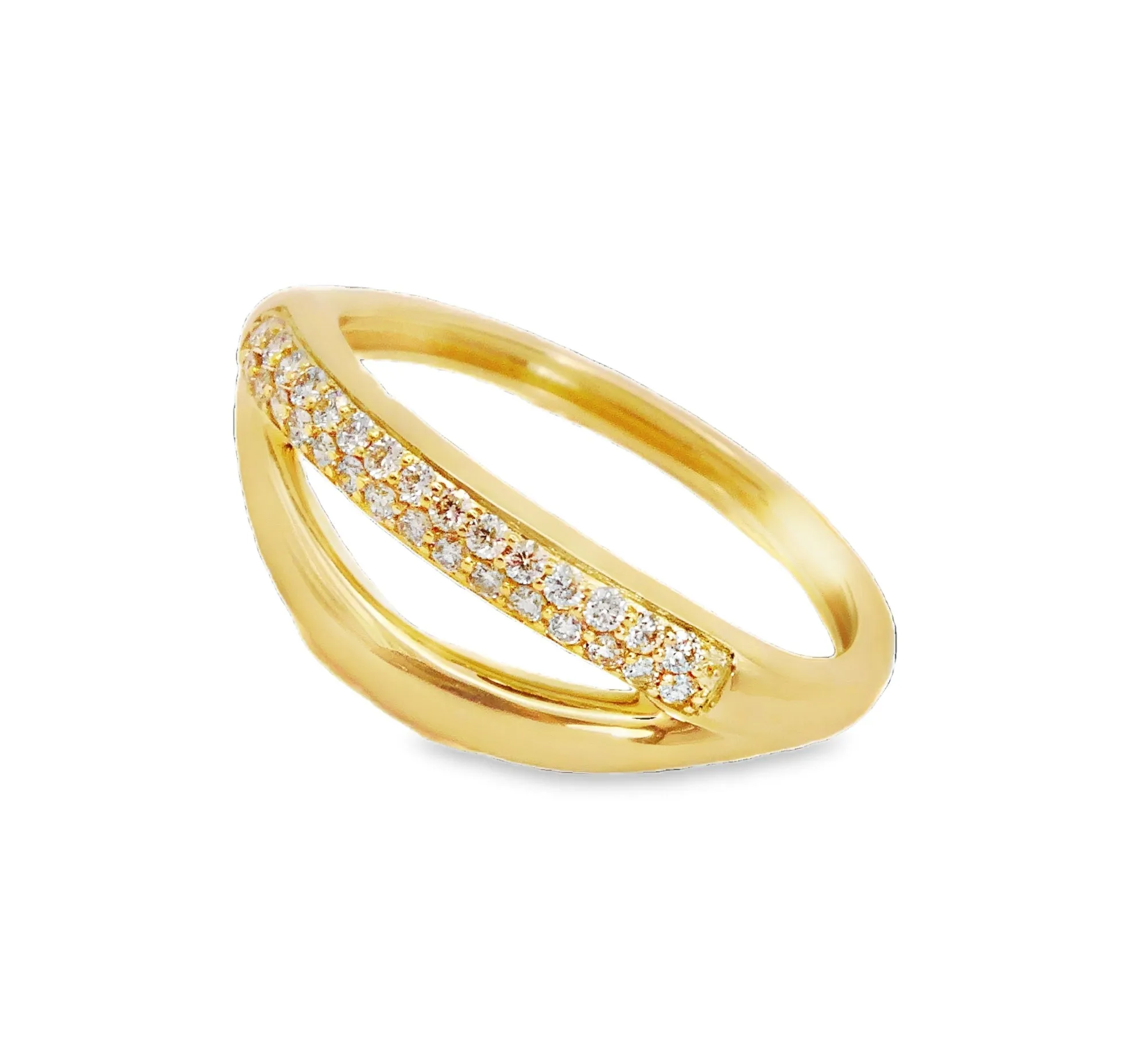 Open Band Diamond Ring