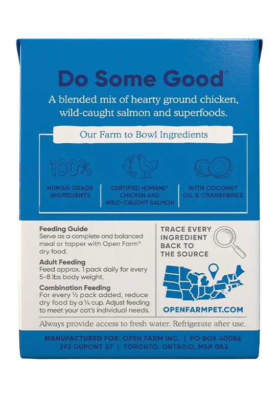 Open Farm Chicken & Salmon Rustic Blend Wet Cat Food