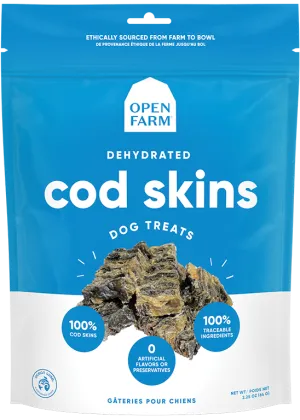 Open Farm Dehydrated Cod Skins Dog Treats