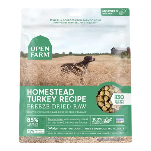 Open Farm Dog Freeze Dried Raw Homestead Turkey