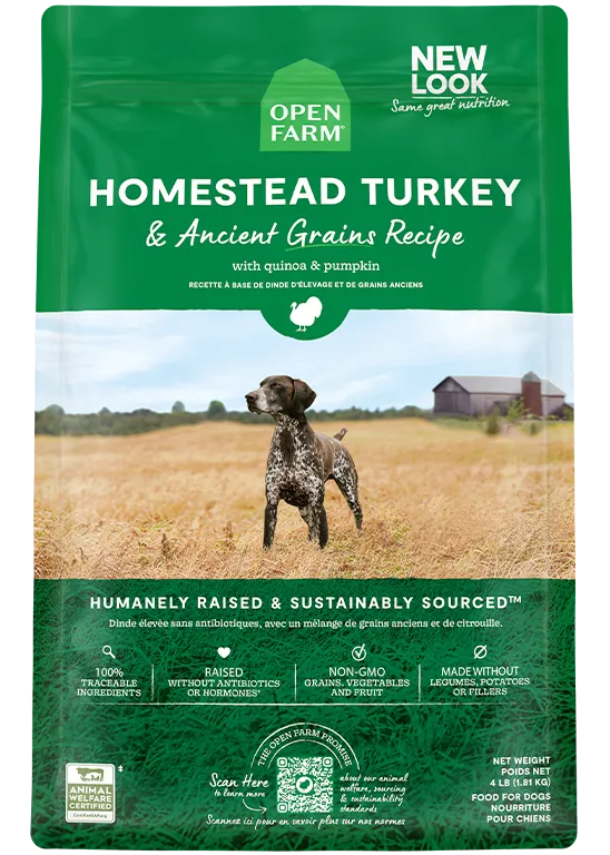 Open Farm Homestead Turkey & Ancient Grains Dry Dog Food