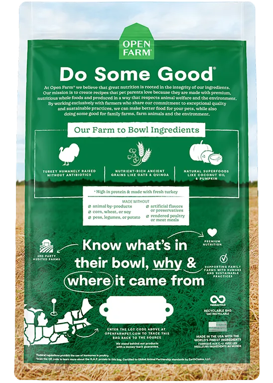 Open Farm Homestead Turkey & Ancient Grains Dry Dog Food