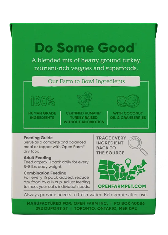 Open Farm Homestead Turkey Rustic Blend Wet Cat Food