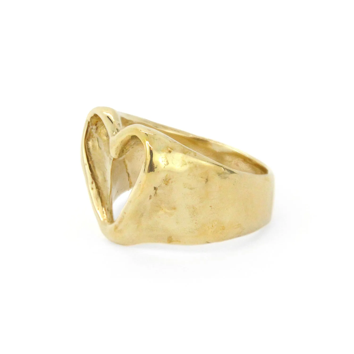 Open Heart Ring | Bronze