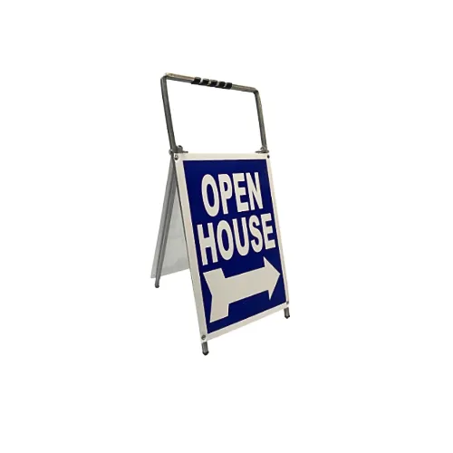 Open House Sign Metal A Frame Kit - 5 Pack - Mini- Blue