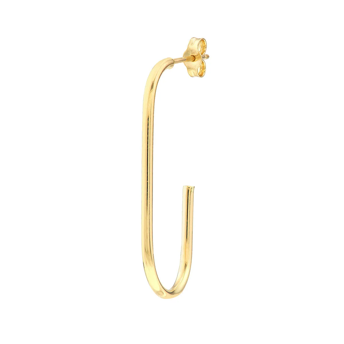 Open Paperclip Hoops