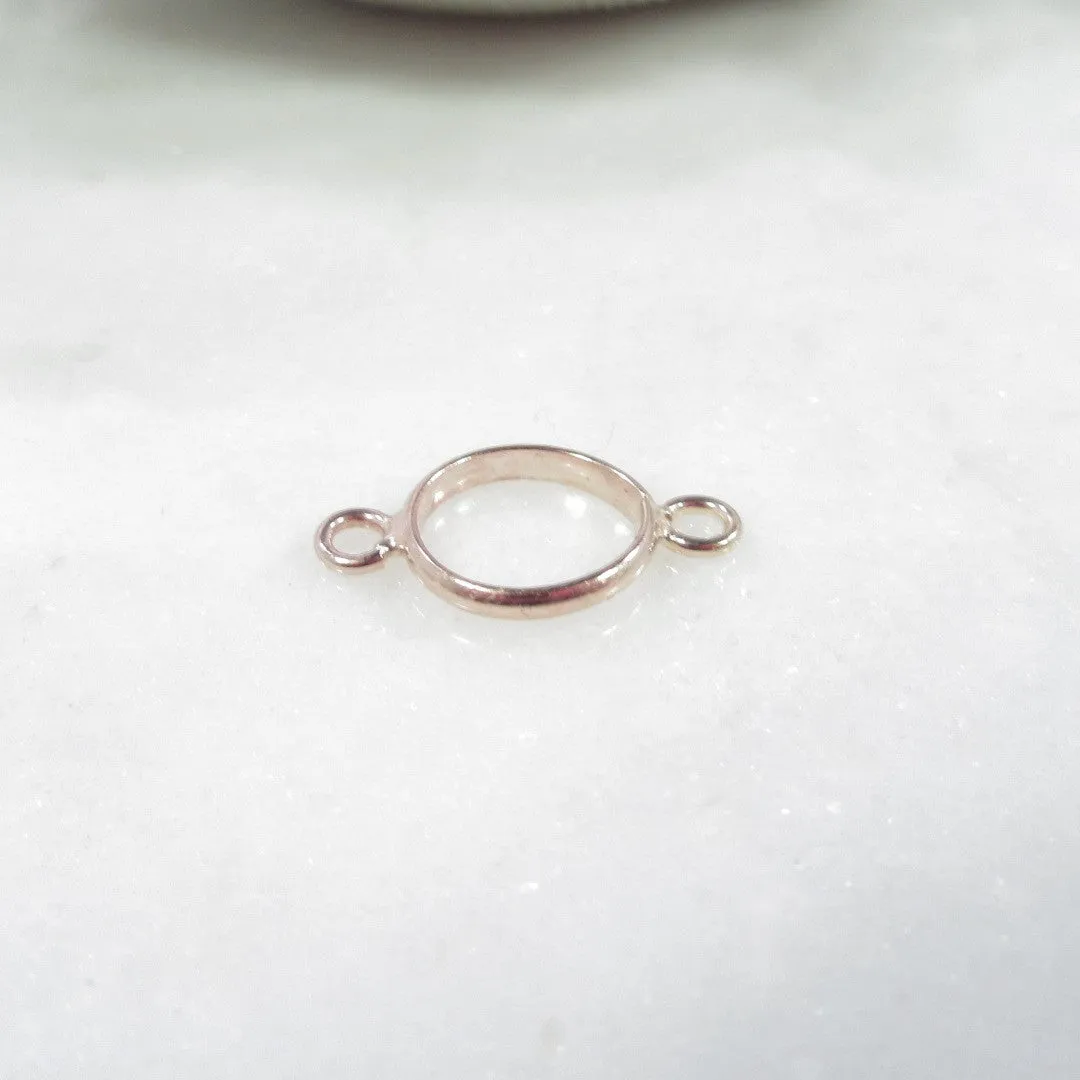 Open Resin Bezel - Circle, 10mm, Double Ring - Choose Your Metal