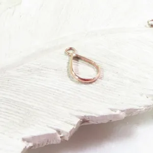Open Resin Bezel - Drop, 10mm, Single Ring - Choose Your Metal