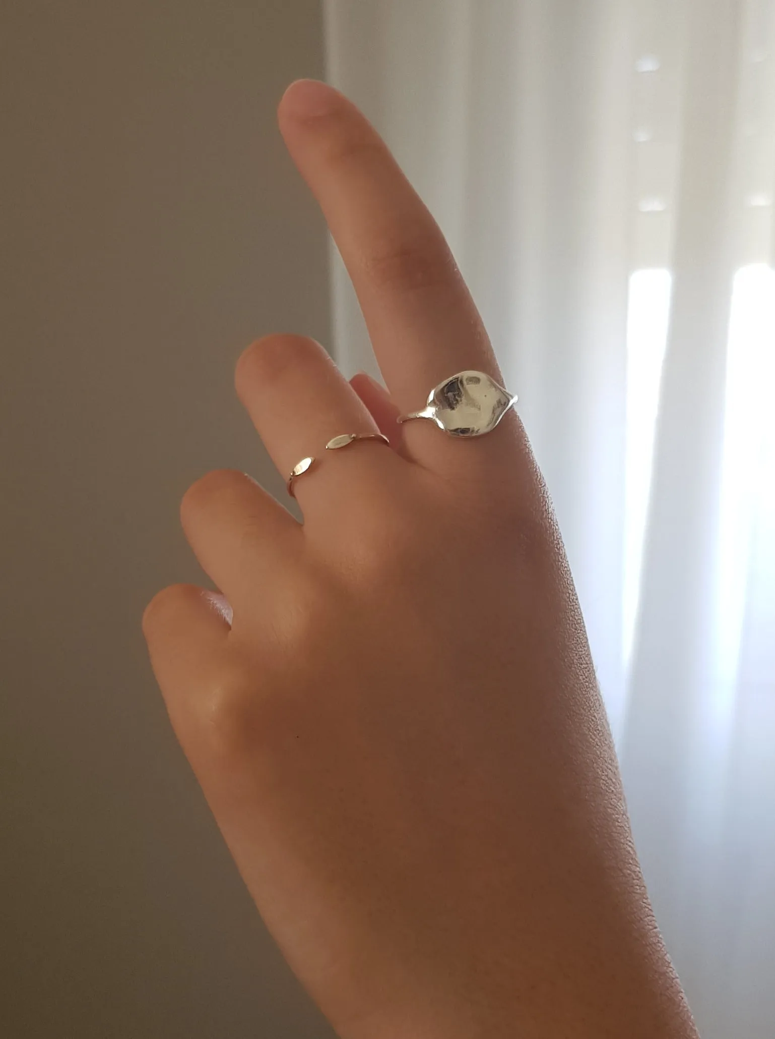 Organic Round Ring | Organic circle Ring |Sterling Ring