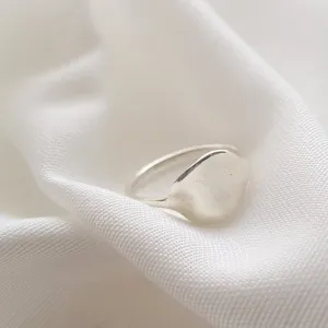Organic Round Ring | Organic circle Ring |Sterling Ring
