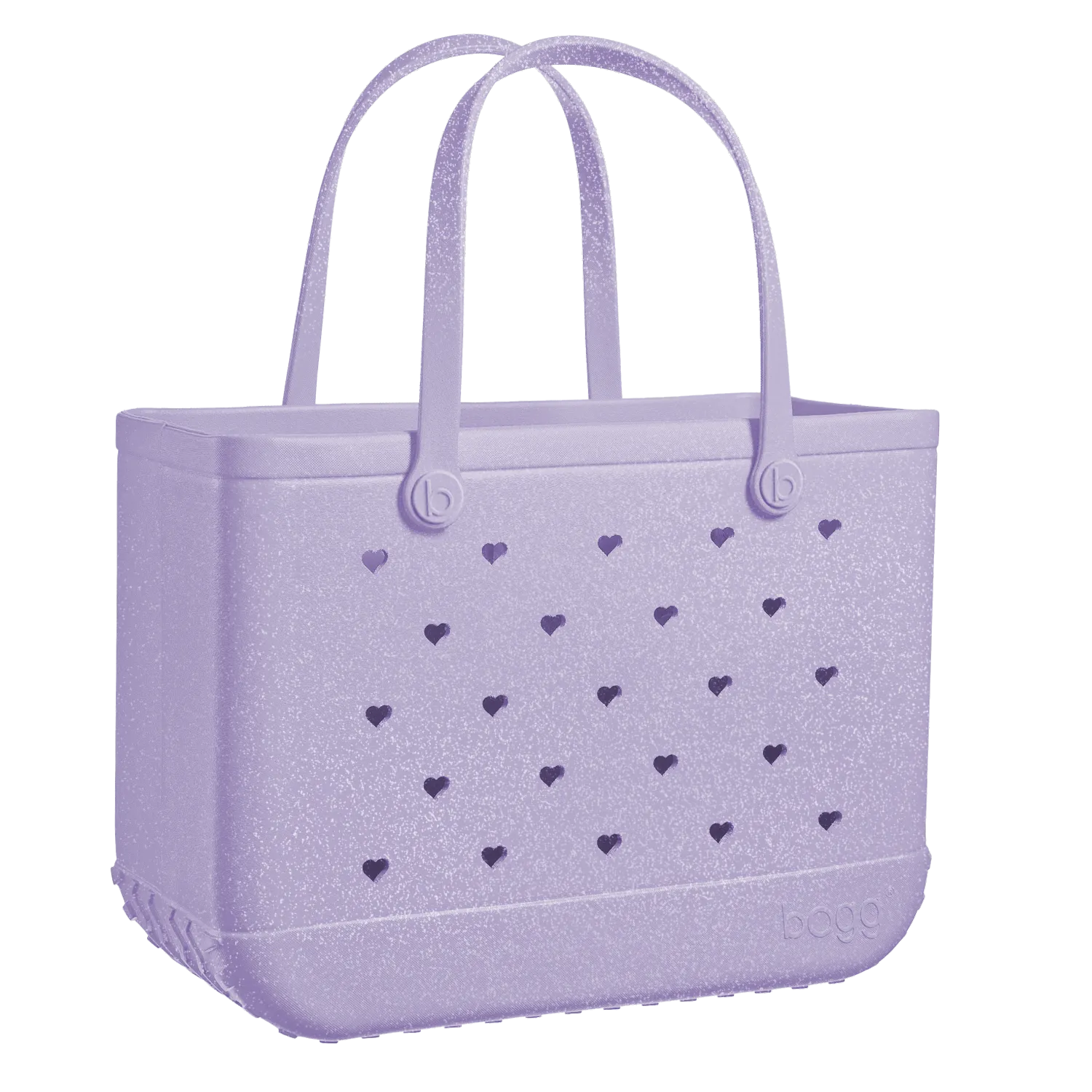 Original Bogg® Bag - Heart Shimmer LILAC