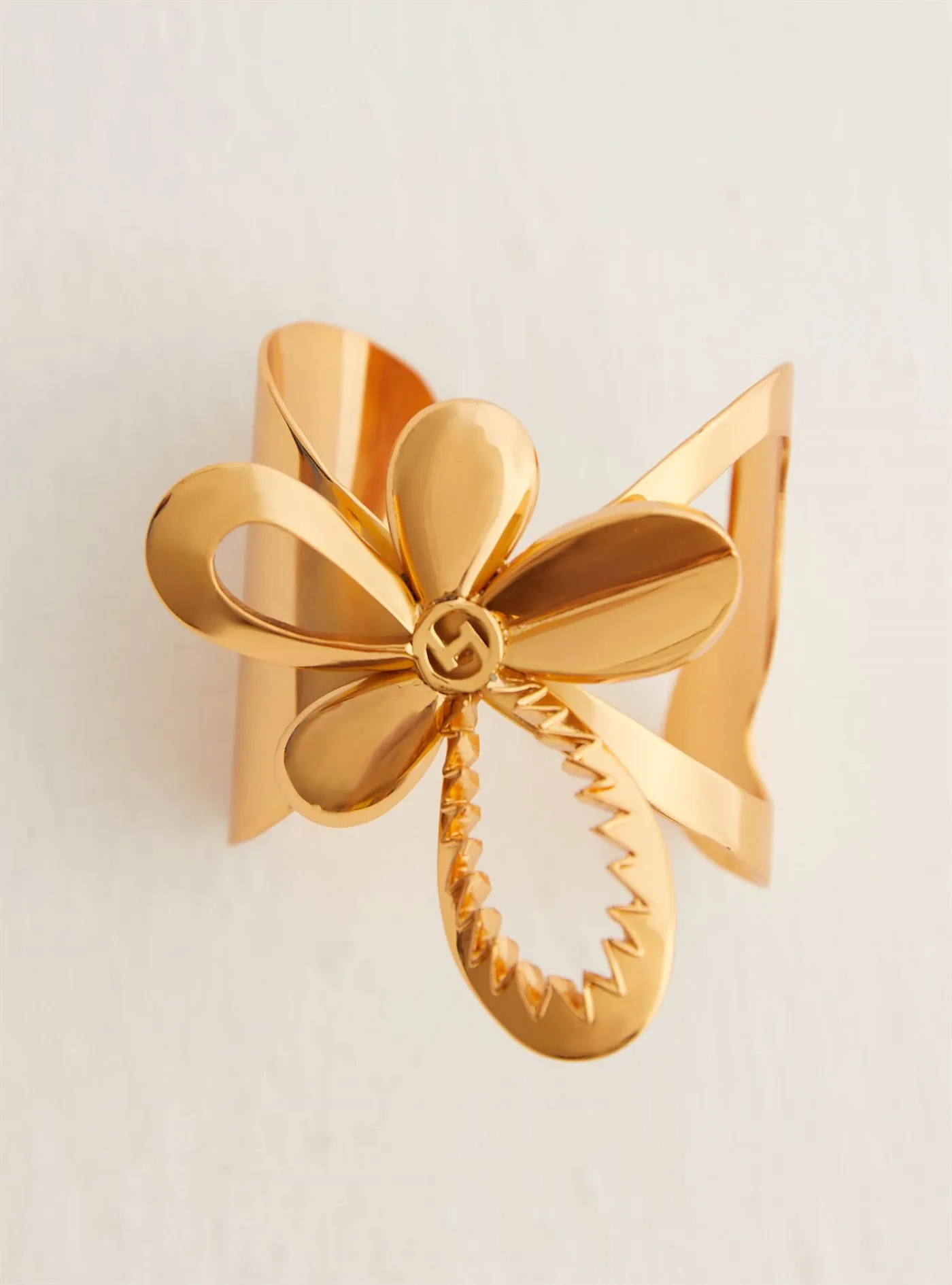 Outhouse   I   Oh Poppi Ninth Avenue Tuberose Handcuff Brass, Gold Accessories OHAW21HC031