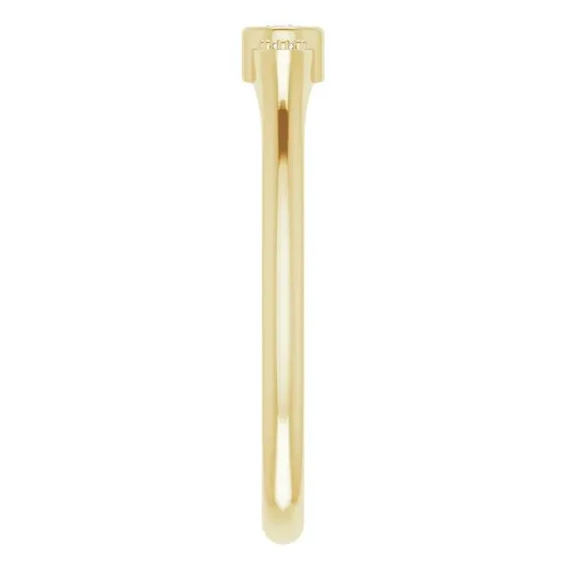 Oval Diamond Lab-Grown Diamond Accent Stackable Ring