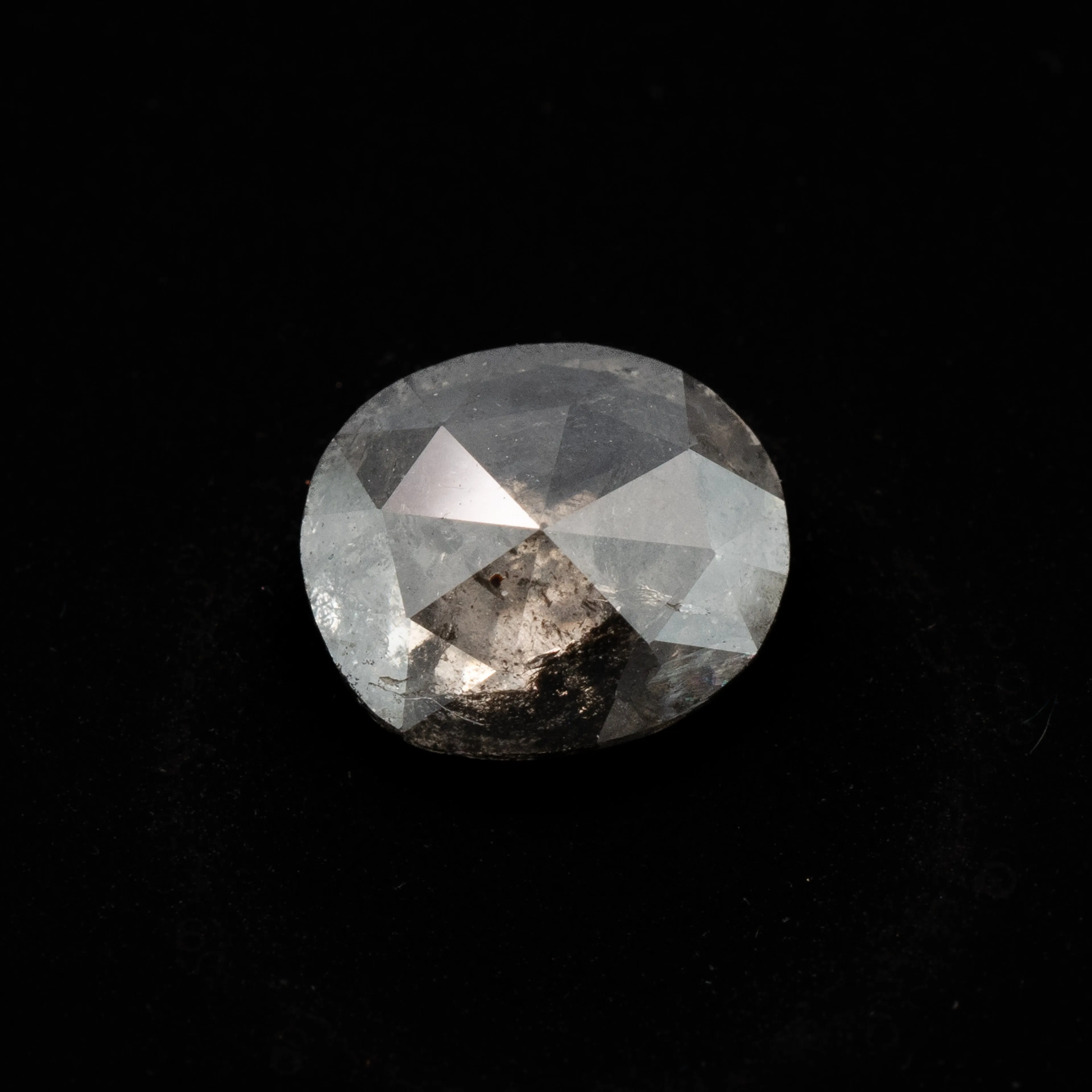 Oval Double-Cut Salt   Pepper Diamond | 1.08ct