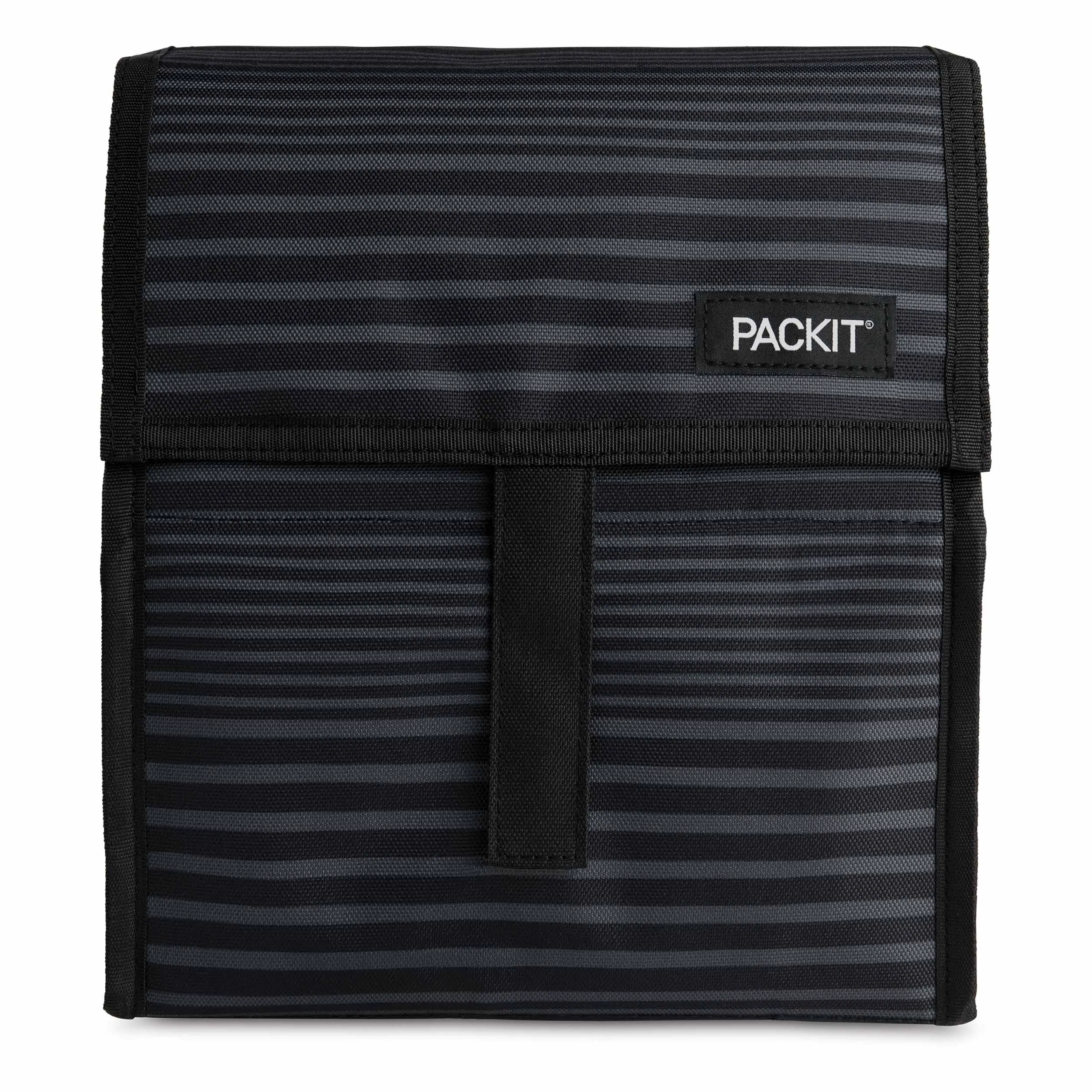 PackIt Freezable Lunch Bag - Tonal Black Stripe