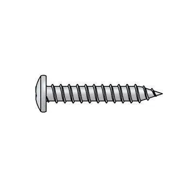Pan Head White White Painted Zinc Plated Square Drive Sheet Metal Screws