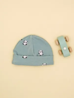 Panda Cuddles, Preemie Round Hat