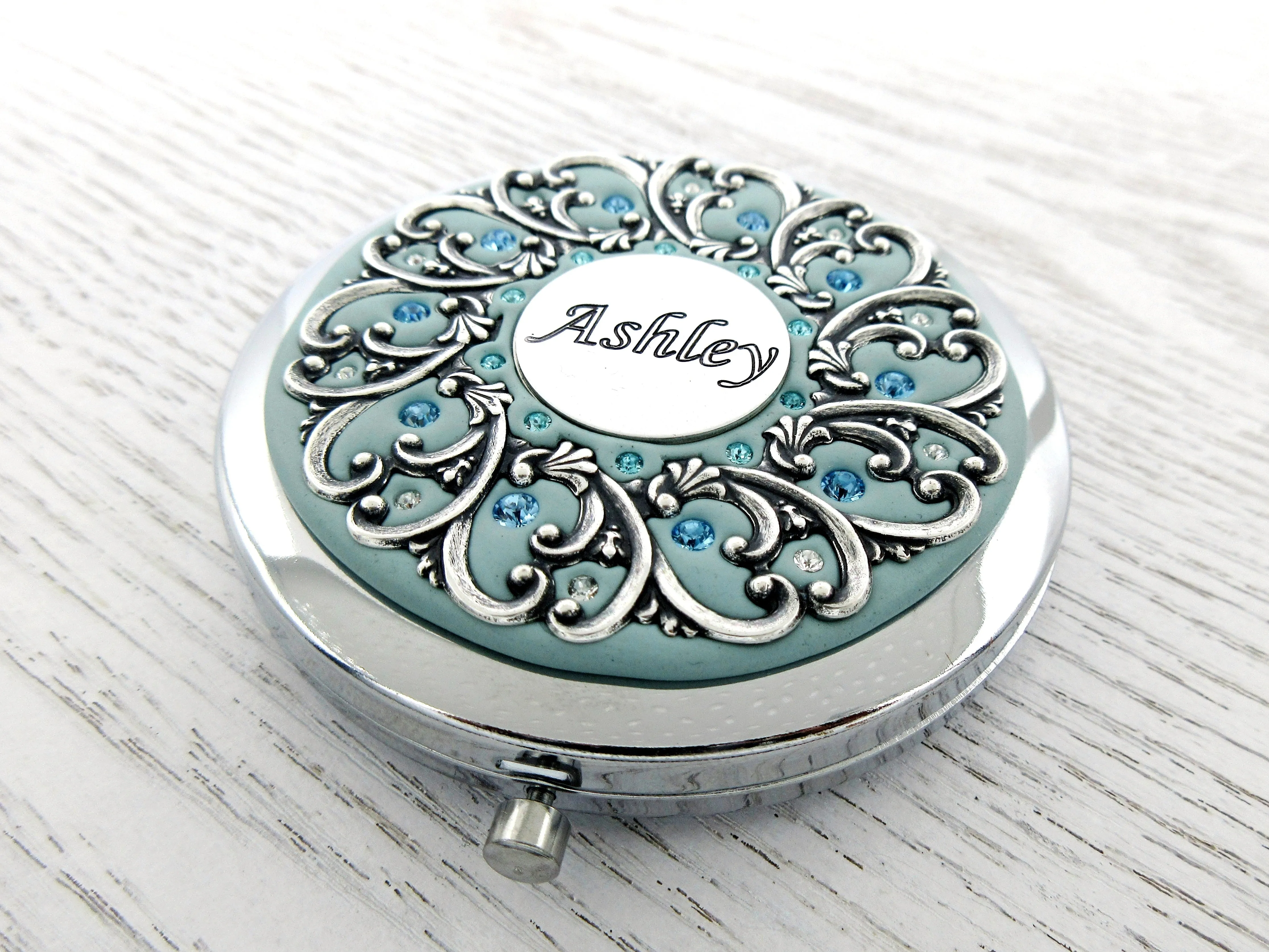 Personalized Name Compact Mirror