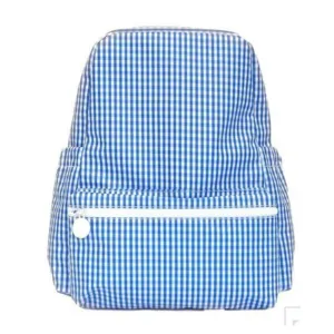 Personalized Nylon Blue Gingham Backpack