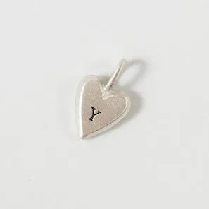 Personalized Tiny Heart Sterling Silver Charm