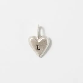 Personalized Tiny Heart Sterling Silver Charm