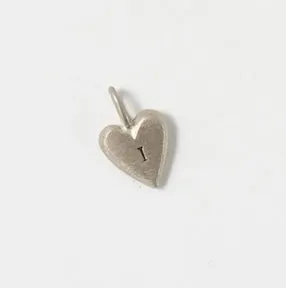 Personalized Tiny Heart Sterling Silver Charm