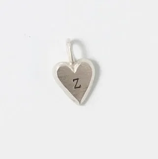Personalized Tiny Heart Sterling Silver Charm