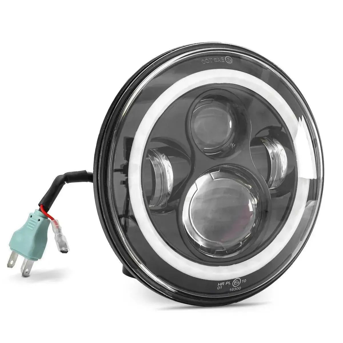 Phare LED noir 7" FS7 pour Harley Davidson Street Glide