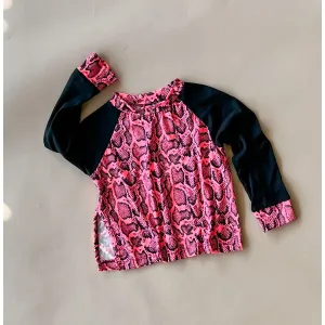 Pheobe Top | Pink Snake