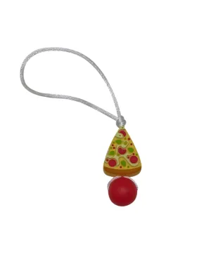 Pizza zipper pull