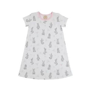 Polly Play Dress - Broad St. Bunnies (Pink) with Palm Beach Pink