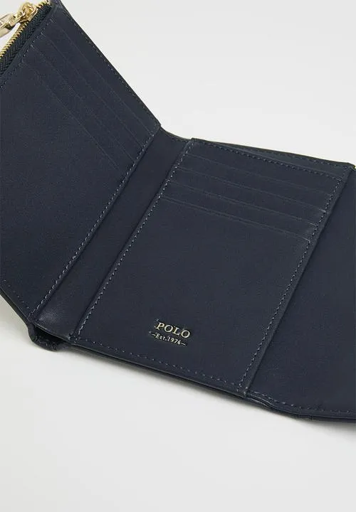 Polo Preston Compact Trifold Purse Bag  Navy