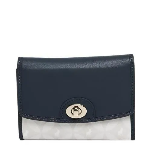 Polo Preston Compact Trifold Purse Bag  Navy