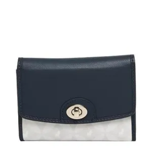 Polo Preston Compact Trifold Purse Bag  Navy