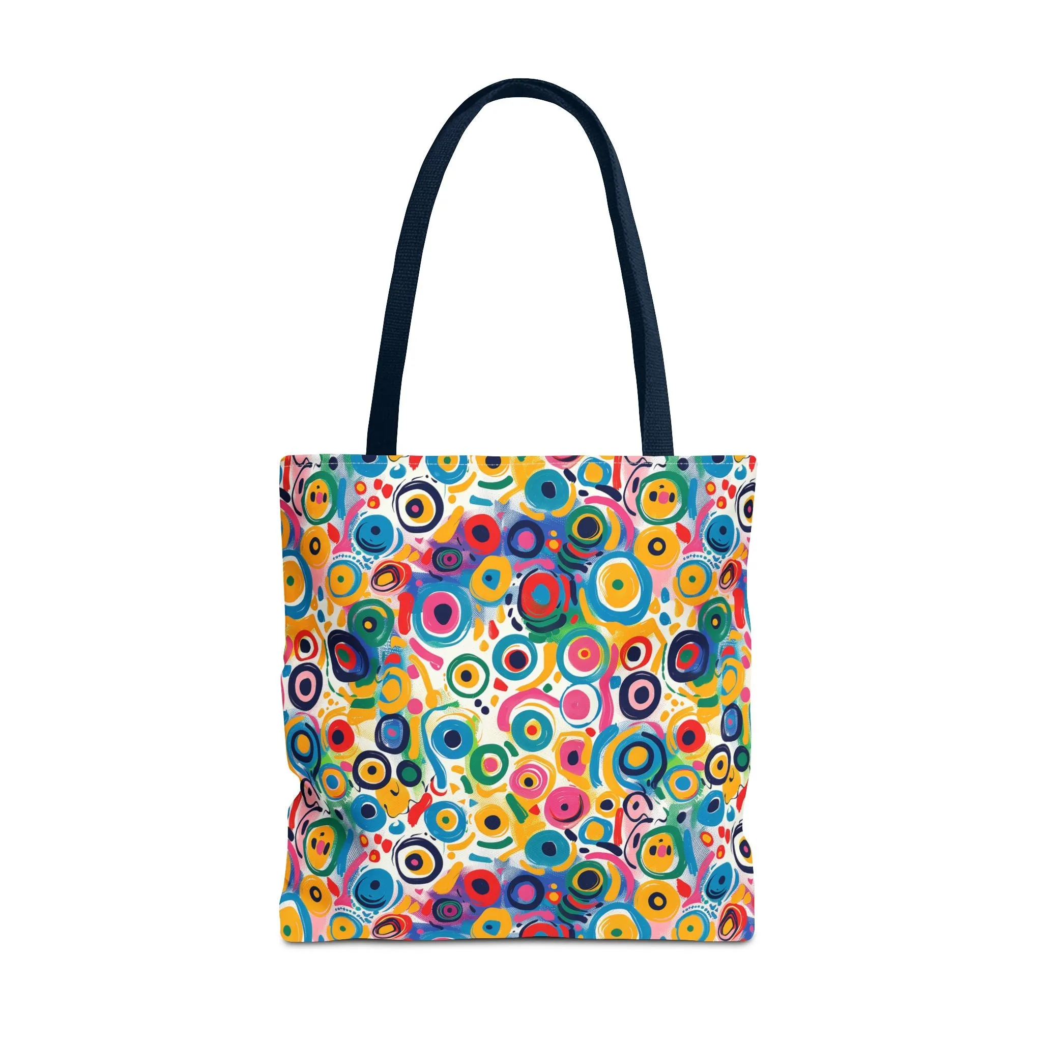 Pop Art Swirls Tote Bag - Swirl Your Way Through Life in Bold Style! Available in 3 sizes.