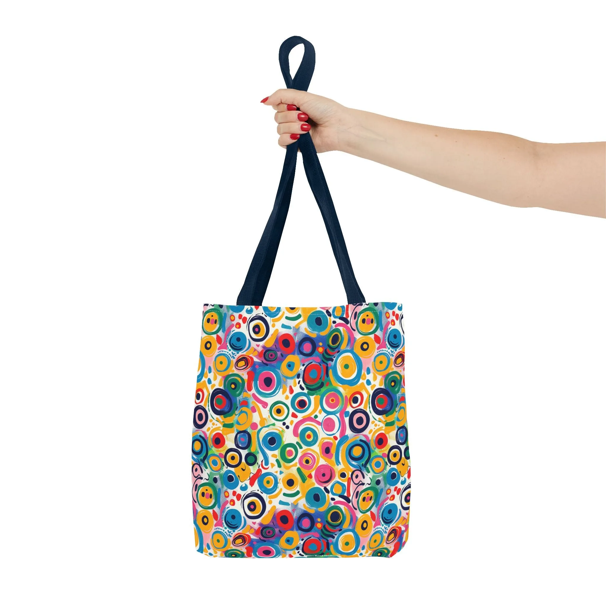 Pop Art Swirls Tote Bag - Swirl Your Way Through Life in Bold Style! Available in 3 sizes.