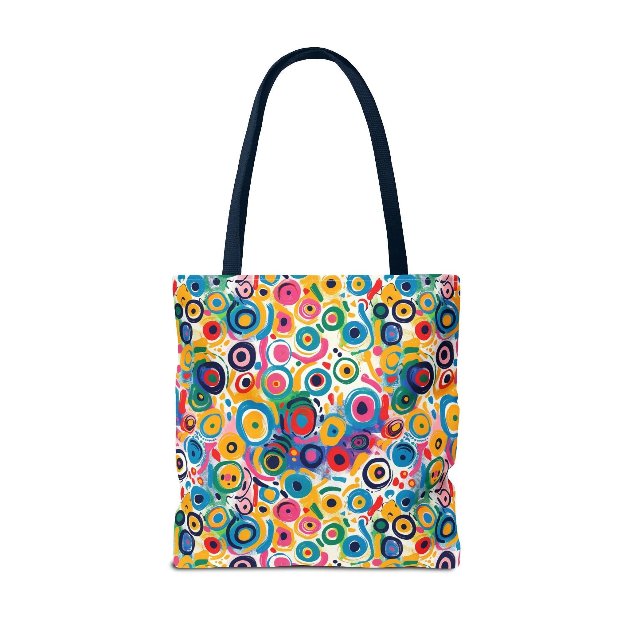 Pop Art Swirls Tote Bag - Swirl Your Way Through Life in Bold Style! Available in 3 sizes.