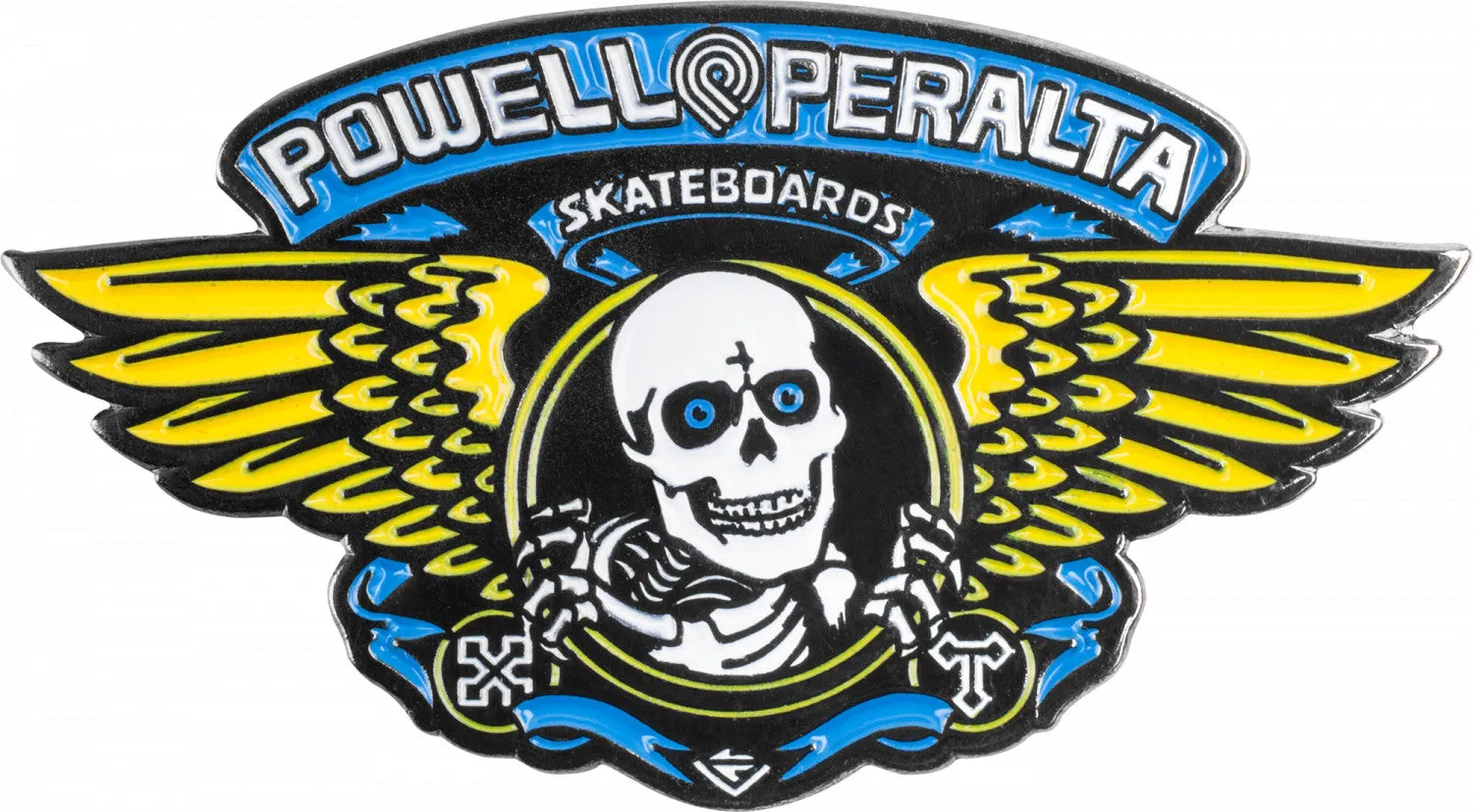 Powell Peralta Winged Ripper Lapel Pin Blue