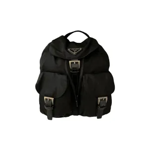 Prada Black Logo Backpack