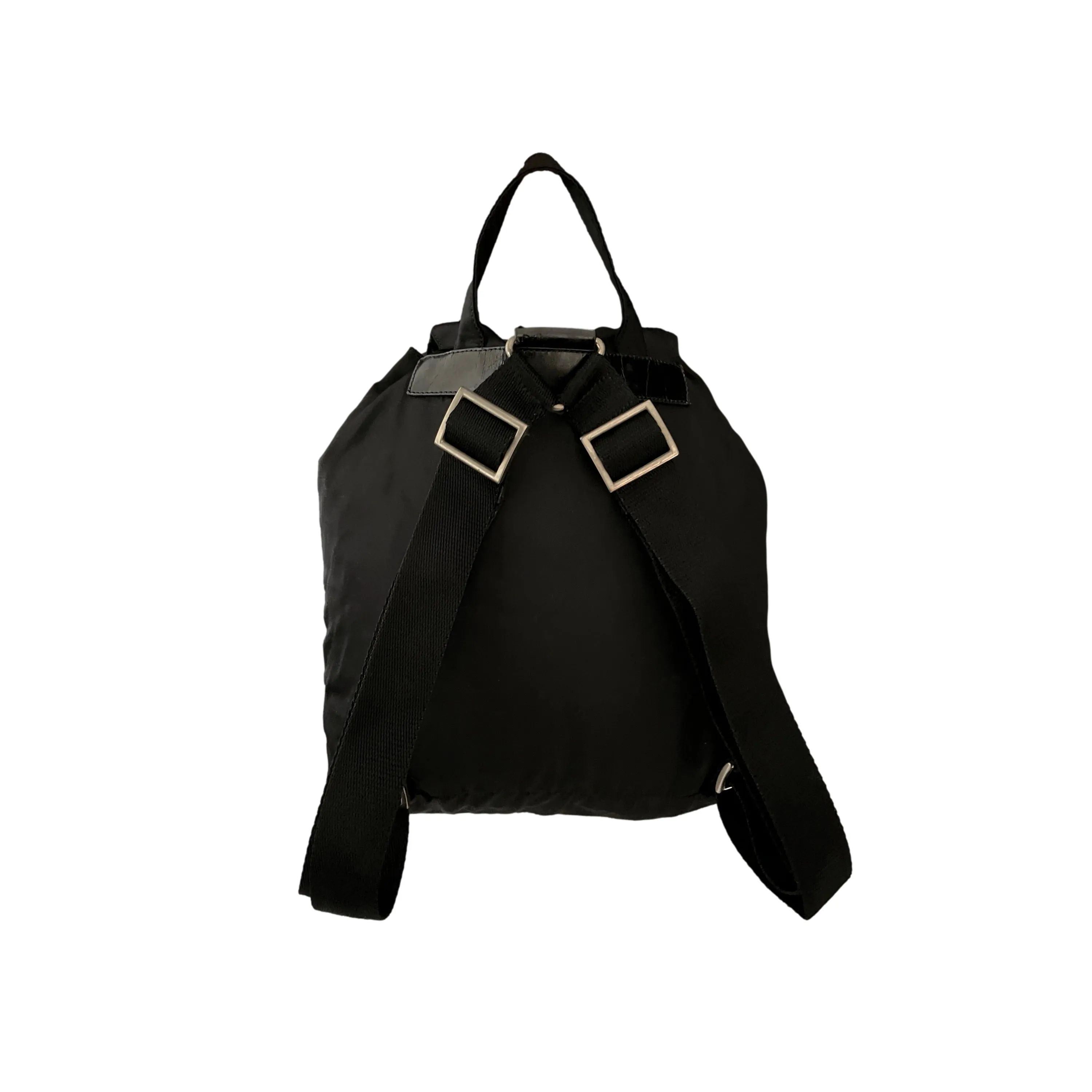 Prada Black Logo Backpack