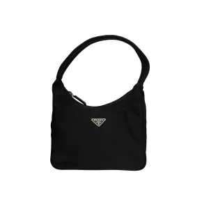 Prada Black Mini Nylon Shoulder Bag