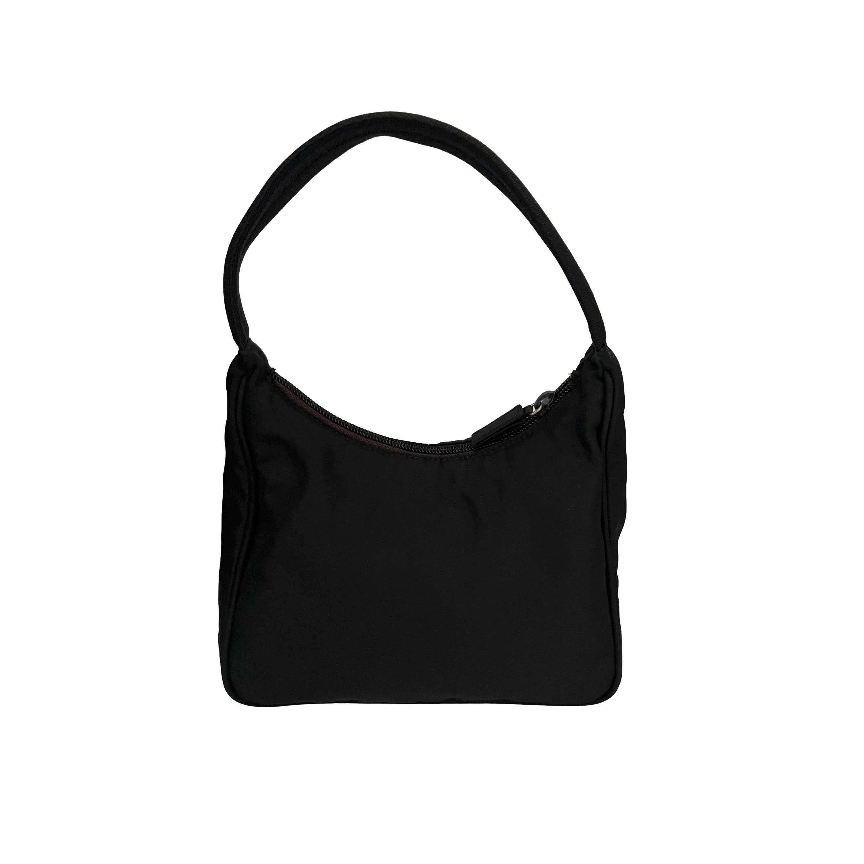 Prada Black Mini Nylon Shoulder Bag