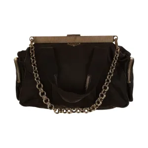 Prada Black Nylon Chain Tactical Bag