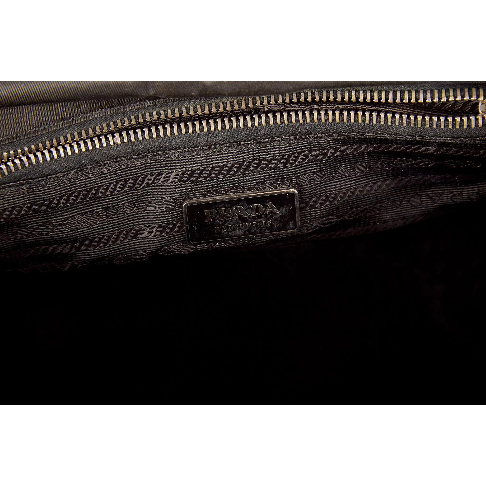 Prada Black Nylon Chain Tactical Bag