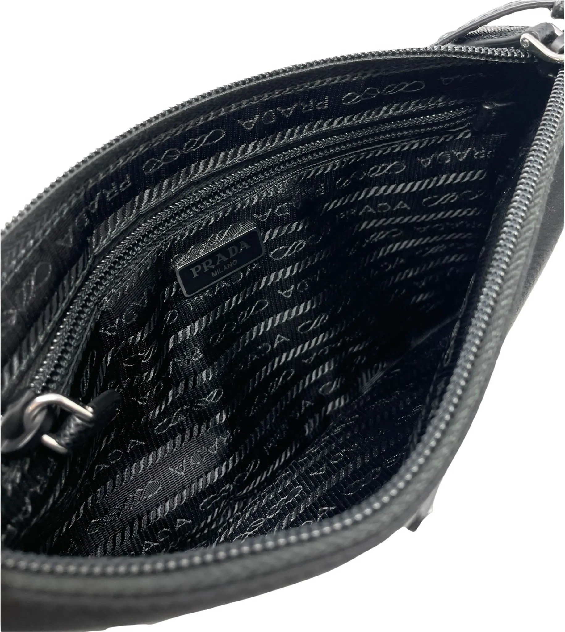 Prada Black Nylon Mini Shoulder Bag